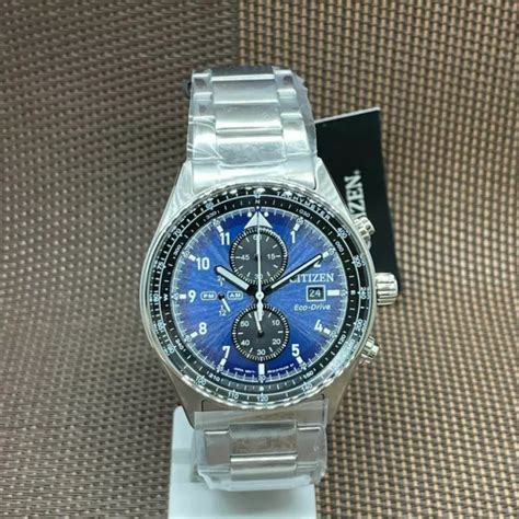 Citizen Ca L Eco Drive Chronograph Blue Analog Stainless Steel