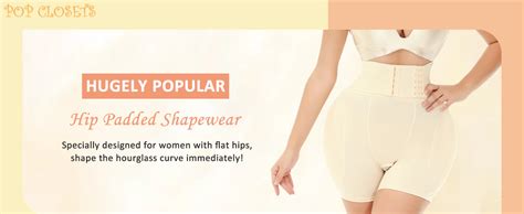 Pop Closets Hip Pads For Women Shapewear With Wrap Belt Hip Dip Pads