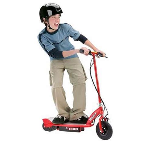 Razor E100 Kid Ride On 24V Motorized Electric Powered Scooters Red