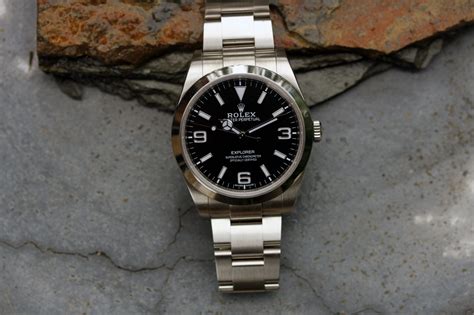 Rolex Explorer 1 Ref 214270 39mm MK2 Full Lume Dial Lunar Oyster