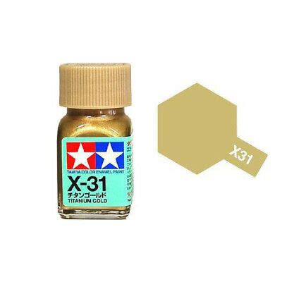 X 31 Titanium Gold Enamel Paint X31 Tamiya Car Model Kit