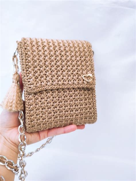 Bolso Elegante Tejido A Crochet Handbag Patterns Shoulder Bags