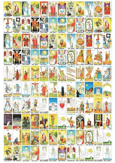 Pdf Printable Color Your Own Tarot Decks Instant Download Etsy