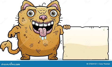 Ugly Cat Sign Stock Vector - Image: 47024157