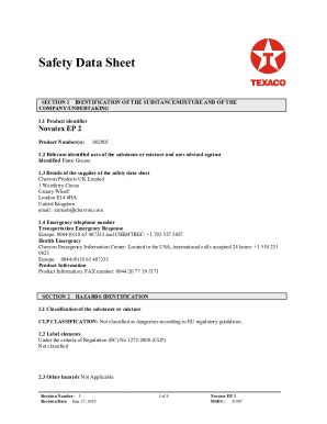 Fillable Online SAFETY DATA SHEET Revision Date 07 05 2022 Version 8