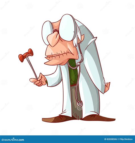 Cartoon Crazy Doctor Stock Vector Illustration Of Profession 82838506