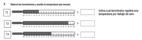 Escribe La Temperatura Que Marca Cada Termometro Brainly Lat