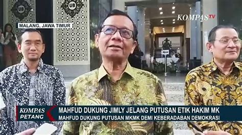 Pelanggaran Etik Hakim MK Mahfud MD Berharap MKMK Beri Keputusan