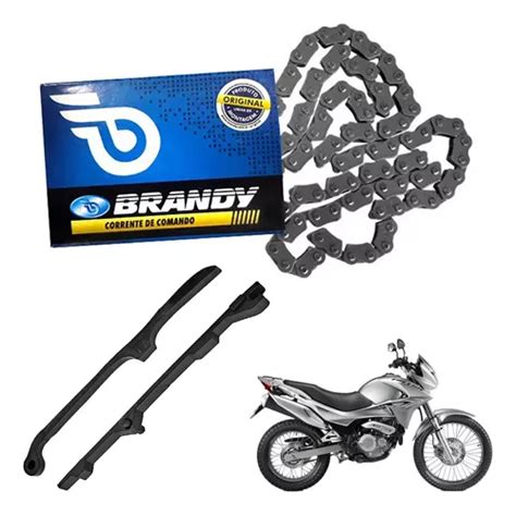 Kit Corrente De Comando Guia Tensor Moto Falcon Nx