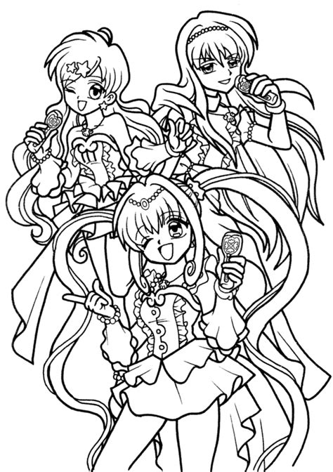 Dibujo De Mermaid Melody Pichi Pichi Pitch Para Colorear Y Pintar