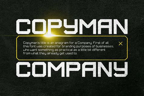 Copyman Font Youworkforthem