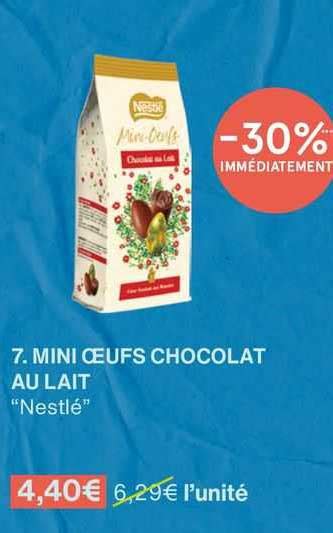 Promo Mini œufs Chocolat Au Lait nestlé chez Monoprix iCatalogue fr