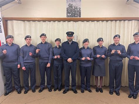 Cadets Awarded With Blue DofE Badges 2023 148 Barnsley Squadron