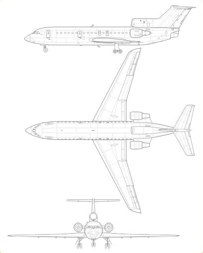 Чертежи як 42: Як-42Д - Чертежи - Avsim.su