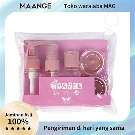 Jual MAANGE Travel Botol Set 6Pcs Travel Toiletries Package Kit Botol