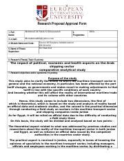 EIU Research Proposal Approval Form 2 Docx Research Proposal Approval