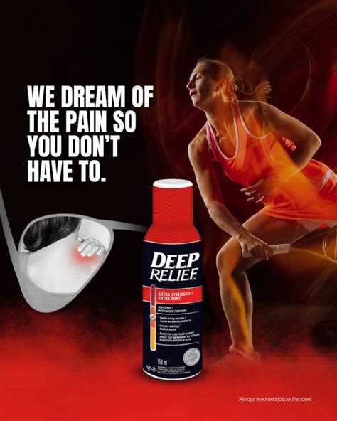 Deep Relief Extra Strength Heat Pain Relief Spray Treat Sore Muscles