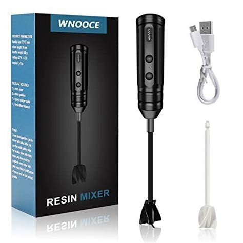 WNOOCE Resin Mixer Handheld Electric Epoxy Resin Mixer Rechargeable