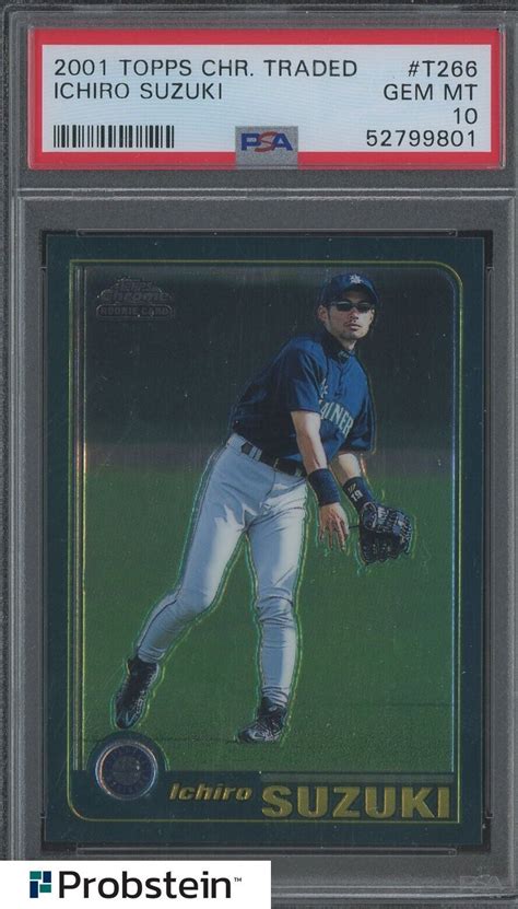 Topps Chrome Traded T Ichiro Suzuki Mariners Rc Rookie Psa