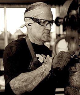 The Master At Work Old School Chopper Metal Shaping West Coast