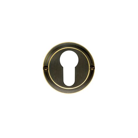 CYLINDERPLAATJE ROND RETRO 50MM CLASSIC OLD BRASS HDD Pro HDD Pro