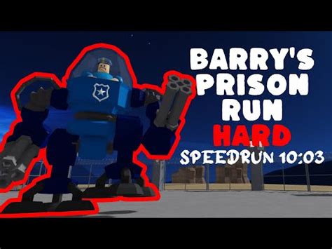 Roblox BARRY'S PRISON RUN! HARD Speedrun 10:03 - YouTube