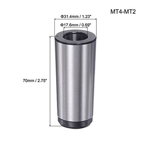 Uxcell Mt4 To Mt2 Morse Taper Adapter For Lathe And Milling