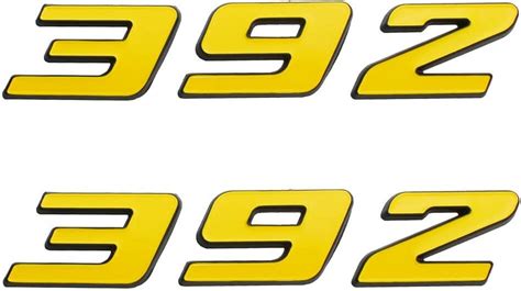 Pair Set 392 Emblem Badge Body Sticker Side Fender Rear