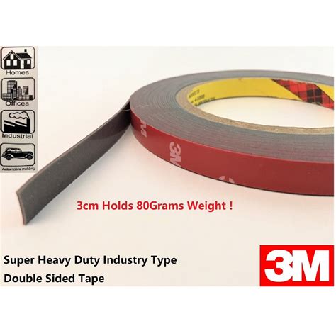 M Original Super Heavy Duty Industrial Double Sided Tape For