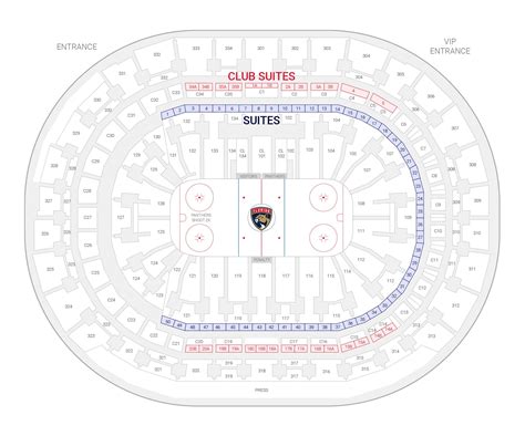 Amerant Bank Arena Seating Chart: Florida Panthers Game Guide 28