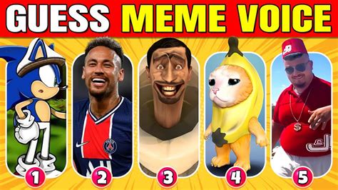 Guess The Meme By Voice Wednesday Skibidi Toilet Smurf Cat Mr