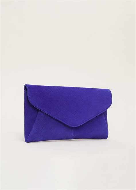 Wendie Suede Clutch Bag Phase Eight Au