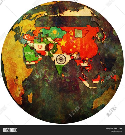 Political Map Asia On Image & Photo (Free Trial) | Bigstock