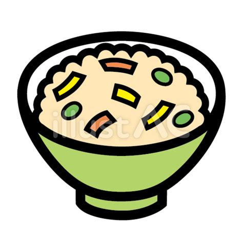 Ic食事 炊き込みご飯 和食 かやくご飯イラスト No 1342411／無料イラストフリー素材なら「イラストac」