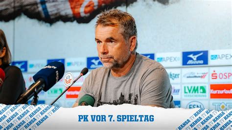 Pk Vor Dem Spiel F C Hansa Rostock Vs Spvgg Unterhaching Liga