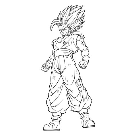 How To Draw Gohan Full Body