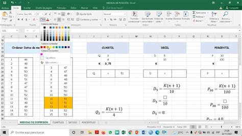 Medidas De Posición No Centrales Para Datos No Agrupados Cuartil Decil Y Percentil Youtube