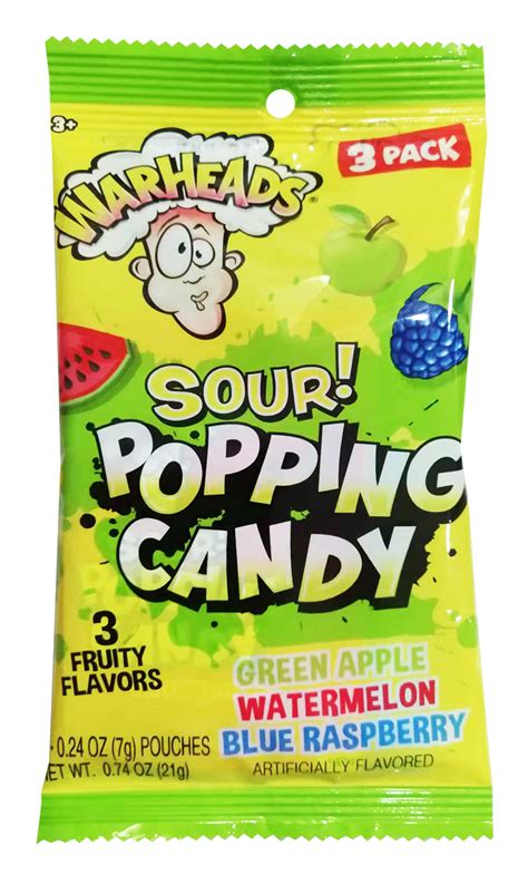 Warheads Sour Popping Candy 3pack Or 12ct Box — Sweeties Candy Of Arizona