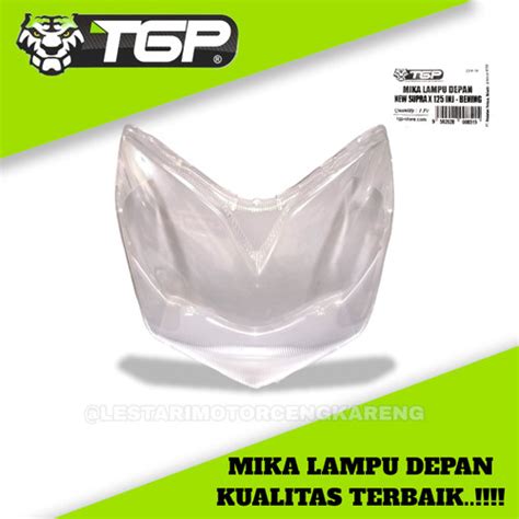 Jual KACA MIKA LAMPU DEPAN SUPRA X 125 NEW BATMAN 2007 2014 TGP TEBAL