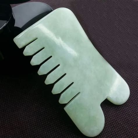 OUTIL DE GRATTAGE de masseur facial certifié Jade Gua Sha pour thérapie