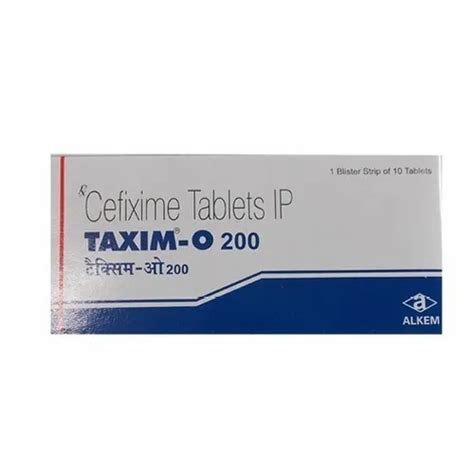 Taxim O 200mg Tablet At Rs 442 Box Zifi 200mg Cefixime Tablet In