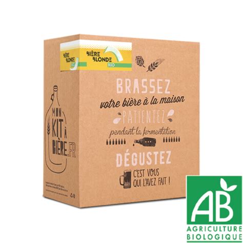 Je Brasse Une Blonde Bio Mon Kit Bi Re Kit De Brassage Pour R Aliser Une Bonne Bi Re Maison
