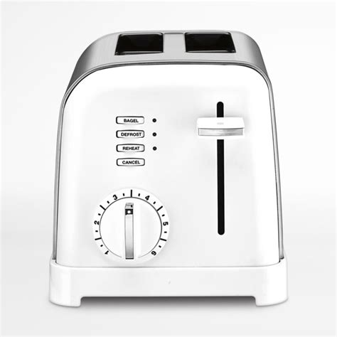 Cuisinart Matte White Classic 2 Slice Toaster Reviews Crate And Barrel