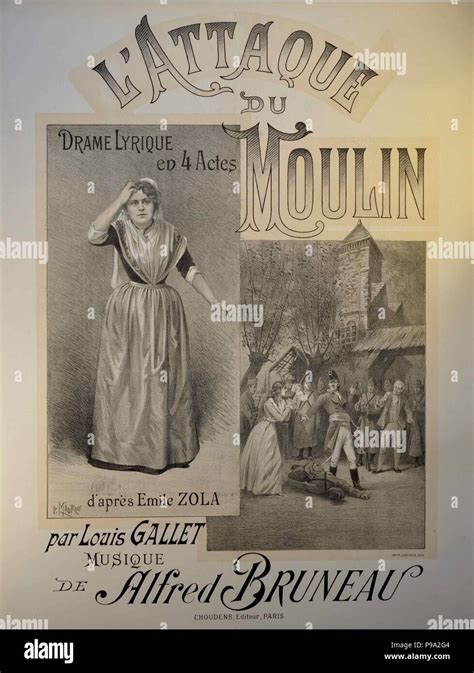 Poster For The Opera L Attaque Du Moulin By Alfred Bruneau Museum