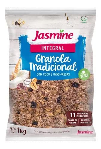 Granola Jasmine Integral Tradicional Em Pacote 1 Kg R 23 Em Cajamar