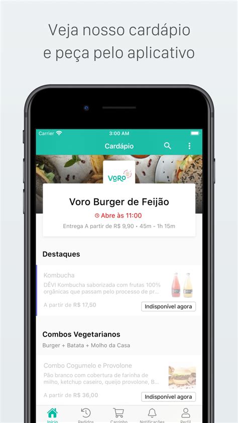 Voro Bean Burger Delivery for iPhone - Download