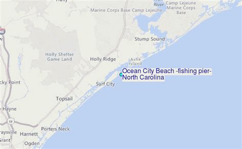 Ocean City Beach (fishing pier), North Carolina Tide Station Location Guide