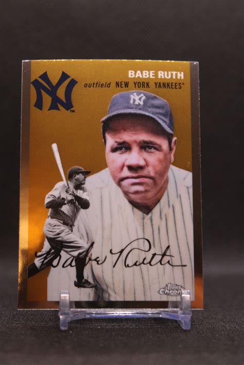 Babe Ruth Topps Chrome Platinum Anniversary New York Yankees