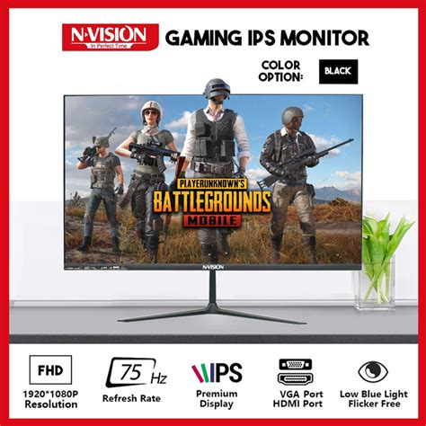 Nvision M Inch Ips Hz Framless Flat Fhd Gaming Monitor For