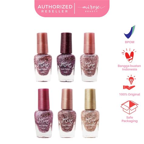 Jual Marimar Nail Polish Nude Colors With Glitter Kode Cc